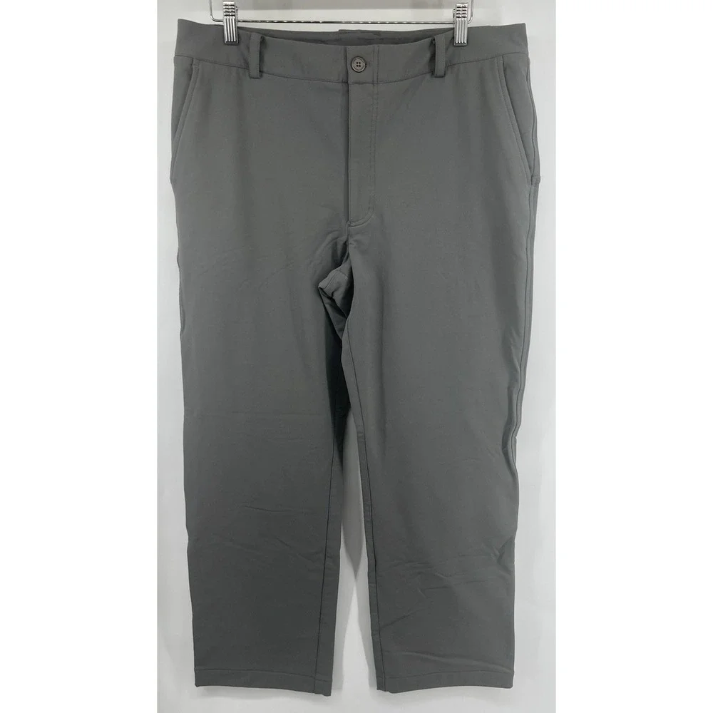 Under Armour Golf Pants Heavyweight Thick Tagged 36 Measure 38 30.5L Gray